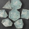 Snowfall Resin 7 Piece Dice Set DND