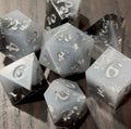 Black Ice Foil Resin 7 Piece Dice Set DND