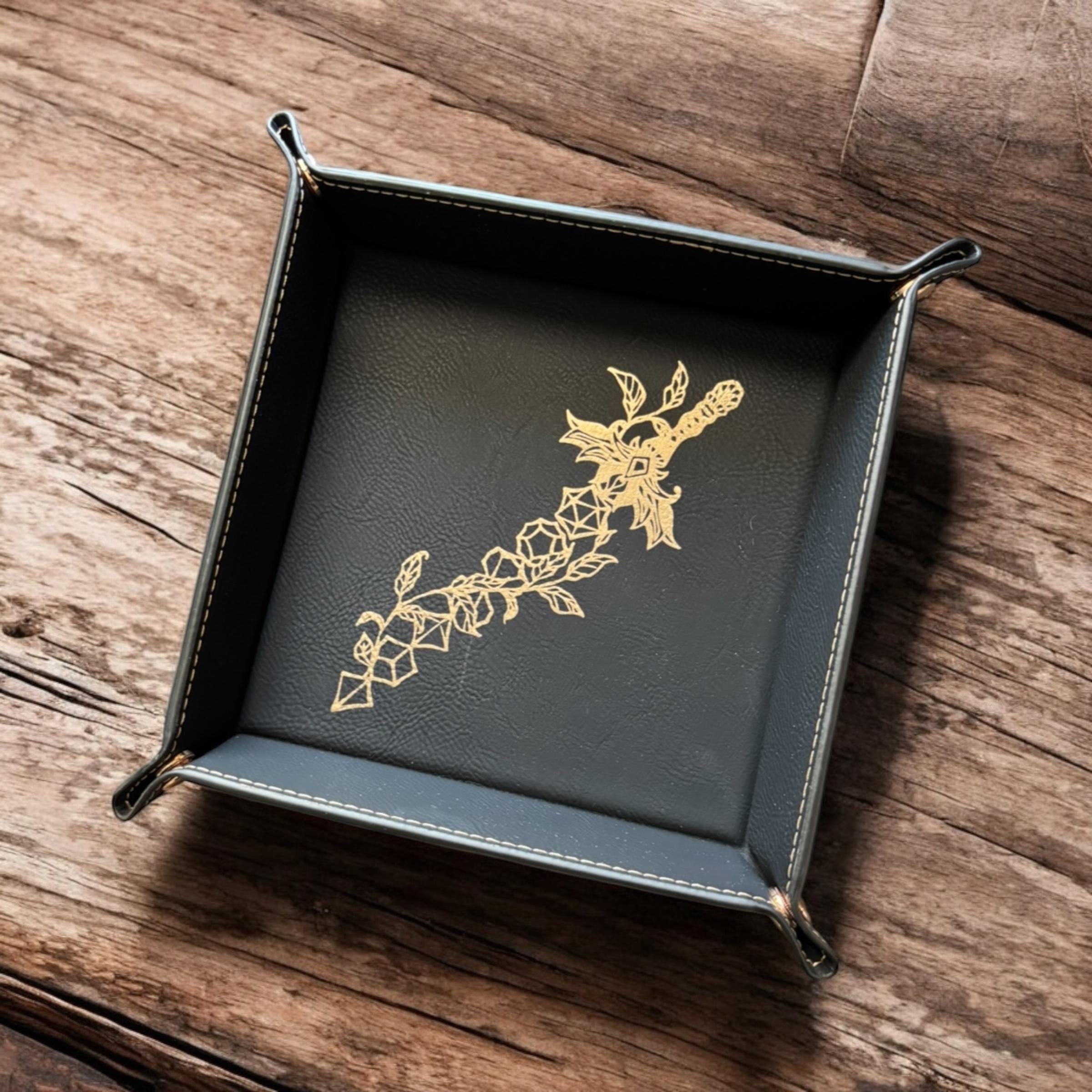 Large Dice Sword Vine Dice Tray DND