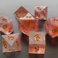 Dreamy Pink Cloud Resin 7 Piece Dice Set DND