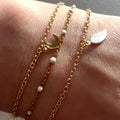 Moonlit Grove Simple Elven Bracelet Stack