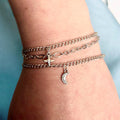 Midnight Armor Simple Elven Fantasy Bracelet Stack