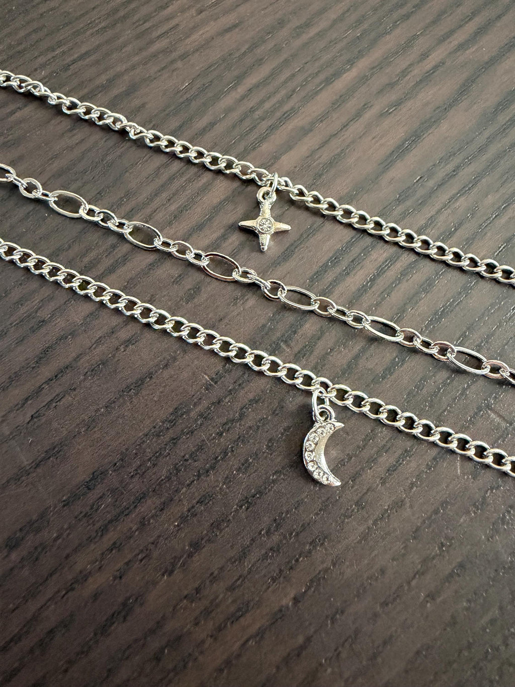 Midnight Armor Simple Elven Fantasy Bracelet Stack