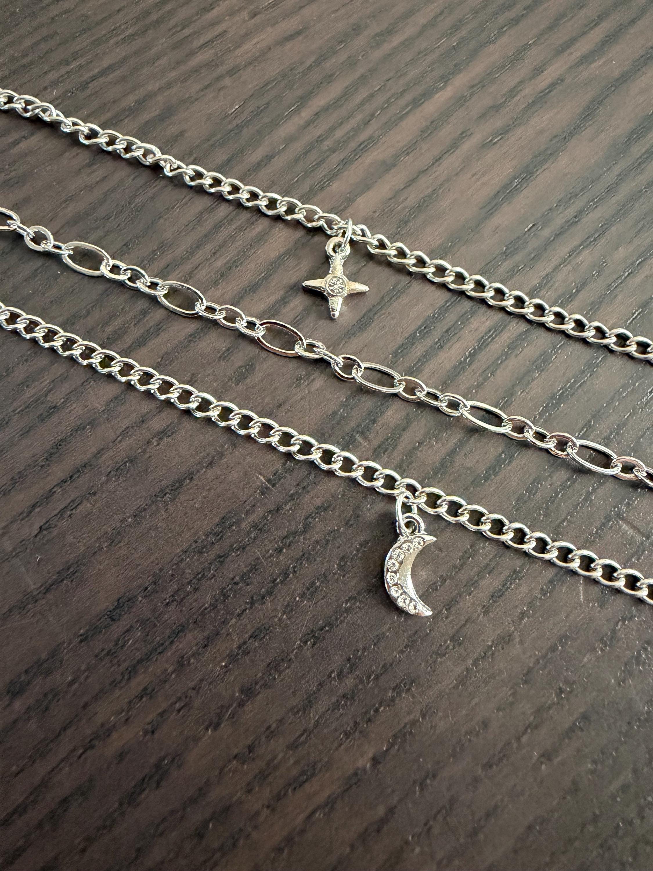 Midnight Armor Simple Elven Fantasy Bracelet Stack